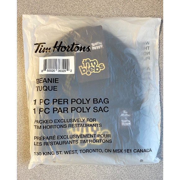 Timbiebs Beanie - Justin Bieber Toque BNIP - Picture 2 of 4